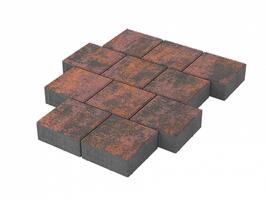  Тротуарная плитка Stellard Квадрат 200х200х60 мм Браун: внешний вид